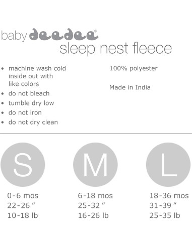 Saco de dormir para bebés Baby Deedee Mocha 6-18 meses