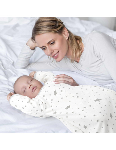 Saco de Swaddle Transicional Knirose Algodón Orgánico 0-3 Meses