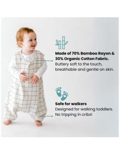 Saco de Dormir Tealbee Dreamsuit 12-24 meses A Cuadros 0.8 TOG 2