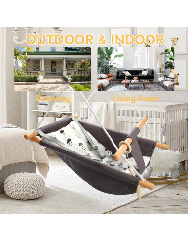 Columpio para Bebés Tislly Ajustable Interior/Exterior 68kg