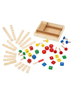 Juego de Construcción de Madera Melissa & Doug 48 Piezas