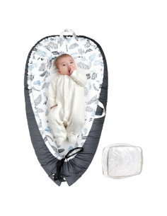 Cuna para Bebés Aivermeil Ajustable y Lavable - Negro