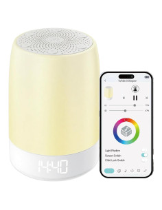 Máquina de Ruido Blanco Reajoy con 32 Sonidos y Luz Arcoíris