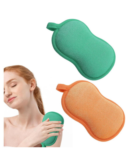 Esponja de Baño para Bebés 2 Pcs Suave y Absorbente