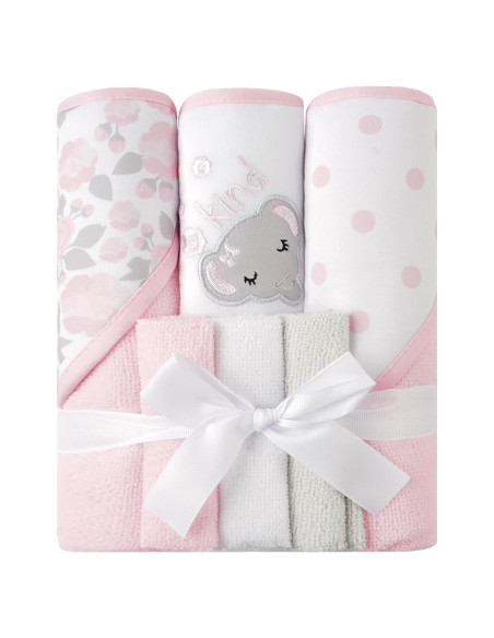 Conjunto de Toallas con Capucha Viviland 6 Piezas Microfibra