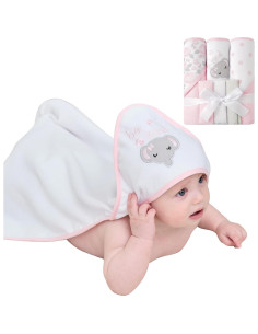 Conjunto de Toallas con Capucha Viviland 6 Piezas Microfibra 2