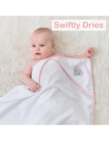 Conjunto de Toallas con Capucha Viviland 6 Piezas Microfibra