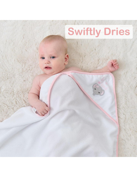 Conjunto de Toallas con Capucha Viviland 6 Piezas Microfibra