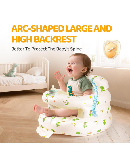 Silla Inflable para Bebés SSyang Dinosaurio 3-36 Meses