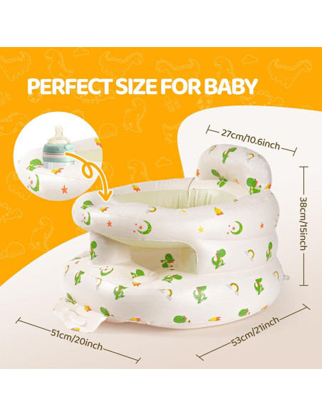 Silla Inflable para Bebés SSyang Dinosaurio 3-36 Meses