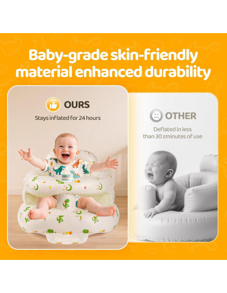 Silla Inflable para Bebés SSyang Dinosaurio 3-36 Meses