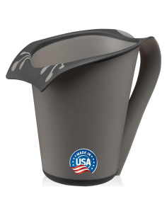 Taza de Baño Plástico 800ml Rinser Cascada Gris - Hecho en EE. UU.