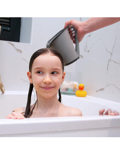 Taza de Baño Plástico 800ml Rinser Cascada Gris - Hecho en EE. UU. 2