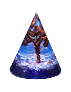 Pirámide Cónica Orgonita Mookaitedecor 6.99 cm Energía Positiva