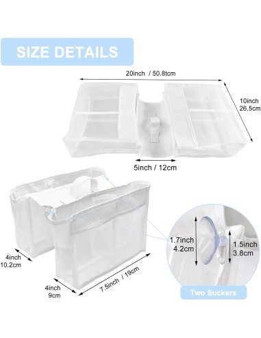 Organizador de Juguetes de Baño Cerpourt con 4 Compartimentos