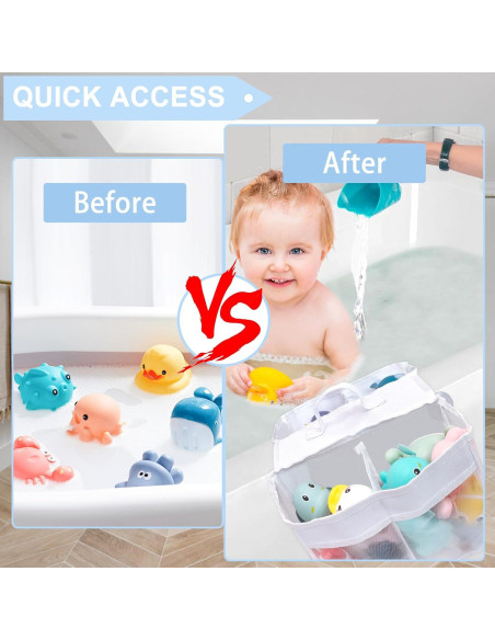 Organizador de Juguetes de Baño Cerpourt con 4 Compartimentos Organizador de Juguetes de Baño Cerpourt con 4 Compartimentos