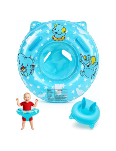 Flotador Inflable para Bebés Rumexeng Azul 50cm con Asiento