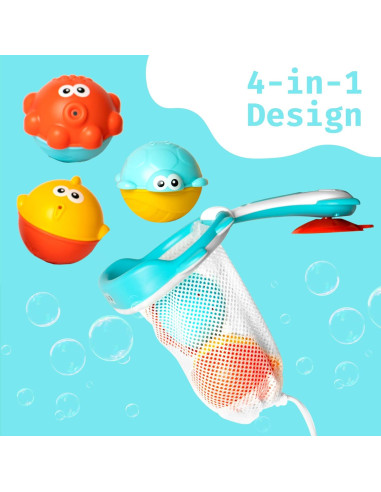 Juego de Juguetes de Pesca para Baño My Little North Star - 3 Animales