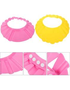 Gorros de Ducha para Niños Vaguelly - 2 Pcs Ajustables 2