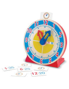 Reloj de Madera Educativo Melissa & Doug - Aprender a Decir la Hora