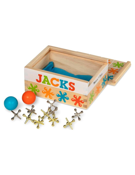 Juego de Jacks Melissa & Doug con 10 Piezas y 2 Pelotas
