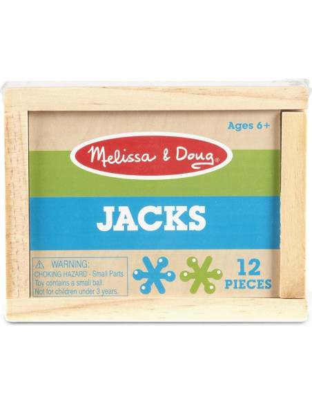 Juego de Jacks Melissa & Doug con 10 Piezas y 2 Pelotas