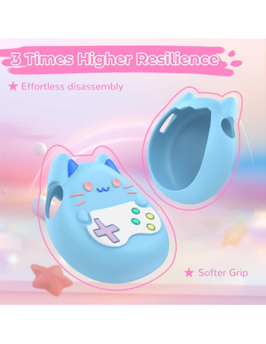 Funda Protectora KONXISA para Tamagotchi Paradise - Silicona Azul