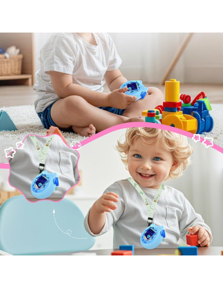 Funda Protectora KONXISA para Tamagotchi Paradise - Silicona Azul