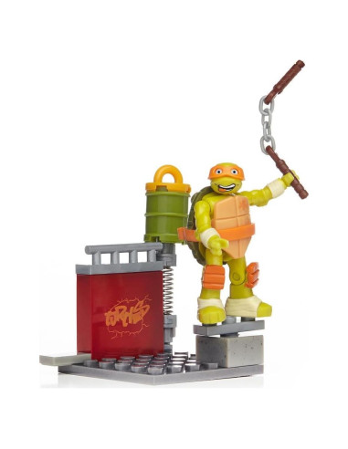 Set de Entrenamiento Nunchaku Mikey Mega Bloks Tortugas Ninja