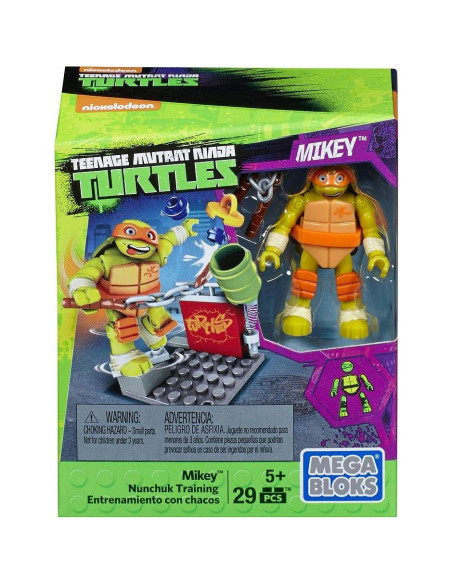 Set de Entrenamiento Nunchaku Mikey Mega Bloks Tortugas Ninja