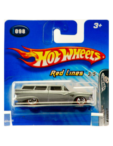 Hot Wheels 2005 8 Crate Líneas Rojas - Mattel - 45g