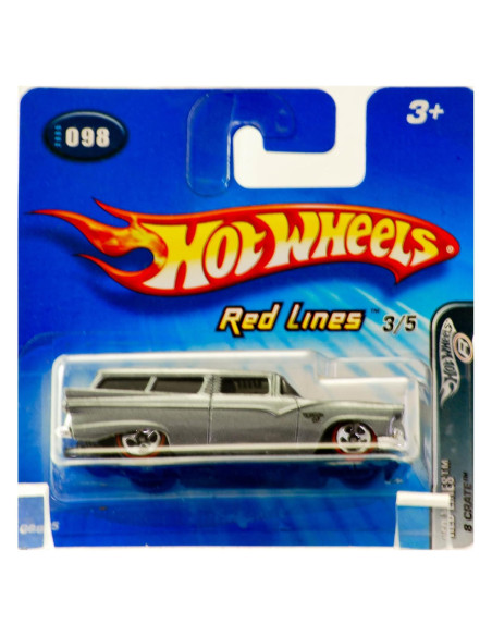 Hot Wheels 2005 8 Crate Líneas Rojas - Mattel - 45g
