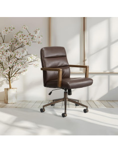 Silla de Oficina Ajustable OSP Home Furnishings Henfield Chocolate 2