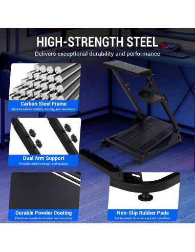 Soporte Plegable para Volante Hipicute Ajustable 20cm