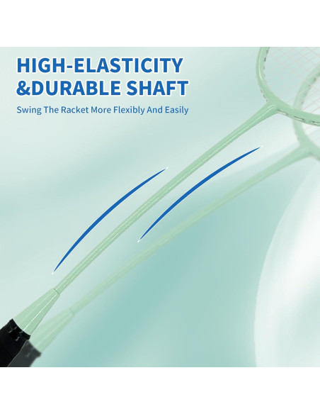 Conjunto de 4 Raquetas de Bádminton Senston YP-1100 - Fibra de Carbono, 90g Conjunto de 4 Raquetas de Bádminton Senston YP-1100 - Fibra de Carbono, 90g