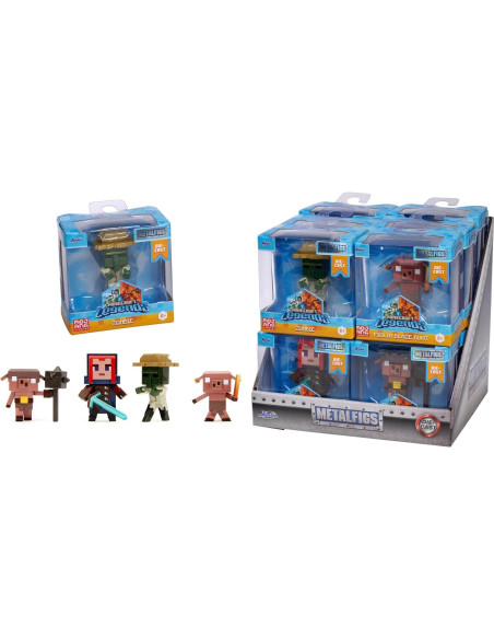 Figura Coleccionable Jada Toys Minecraft 6.5cm - Héroe, Aldeano, Piglin