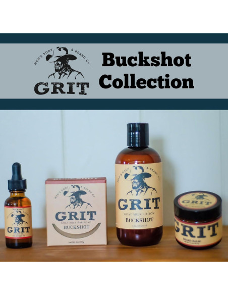 Bálsamo para Barba GRIT Buckshot 45g | Natural | Estiliza y Suaviza