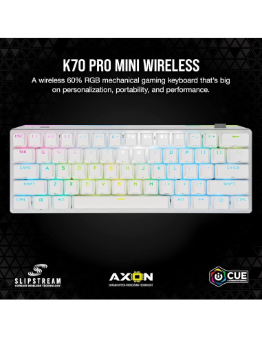 Teclado Mecánico Inalámbrico Corsair K70 PRO Mini 60%