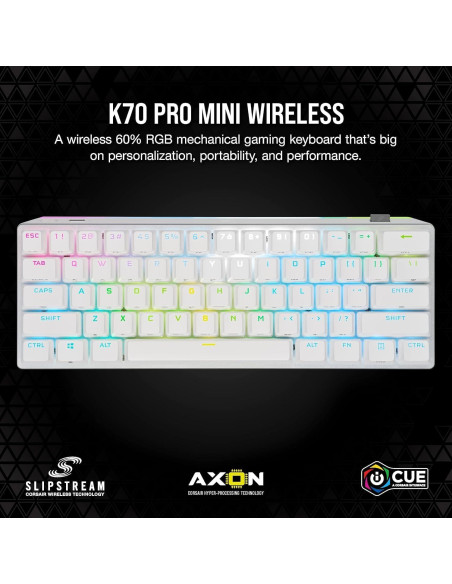 Teclado Mecánico Inalámbrico Corsair K70 PRO Mini 60%