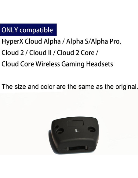 Clamps de bisagra LYSvvx para HyperX Cloud Alpha Izquierda