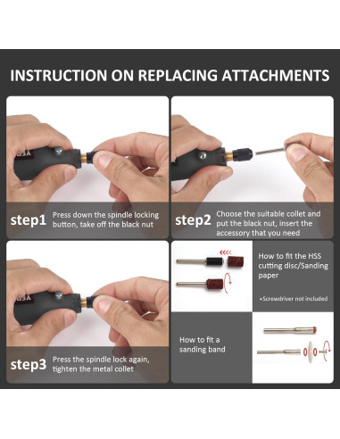 Herramienta Rotativa Inalámbrica CHOKMAX 3.7V 42 Accesorios