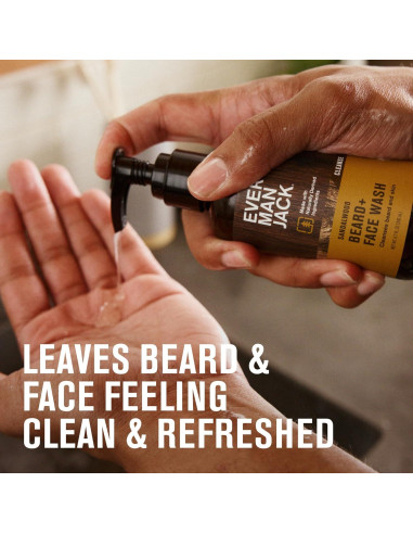 Every Man Jack Lavado de Barba Madera de Sándalo 2 Pack