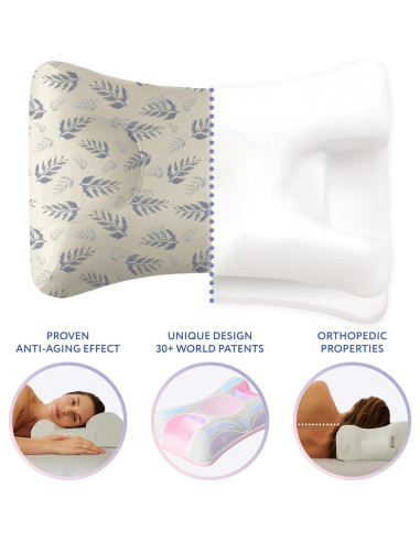Almohada de Belleza Omnia SUEÑO Y BRILLO con Funda de Seda