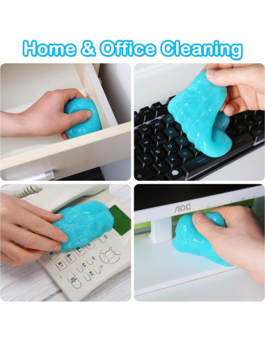 Kit de Limpieza de Gel PULIDIKI para Automóviles y Oficina