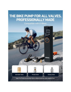 Compresor de Aire Portátil AstroAI 150 PSI para Bicicletas 2