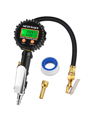 Medidor de Presión de Neumáticos Digital METOWARE 0-250 PSI