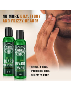 Juego de Lavado y Acondicionador de Barba Viking Revolution 141g 2