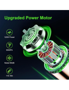 Aspiradora de Coche BKWITY SJ1003 9000PA 12V Portátil 2