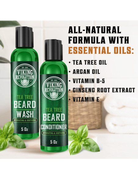 Juego de Lavado y Acondicionador de Barba Viking Revolution 141g