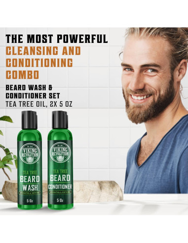 Juego de Lavado y Acondicionador de Barba Viking Revolution 141g